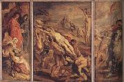 Peter Paul Rubens The Raising of the Cross (mk01) oil painting on canvas